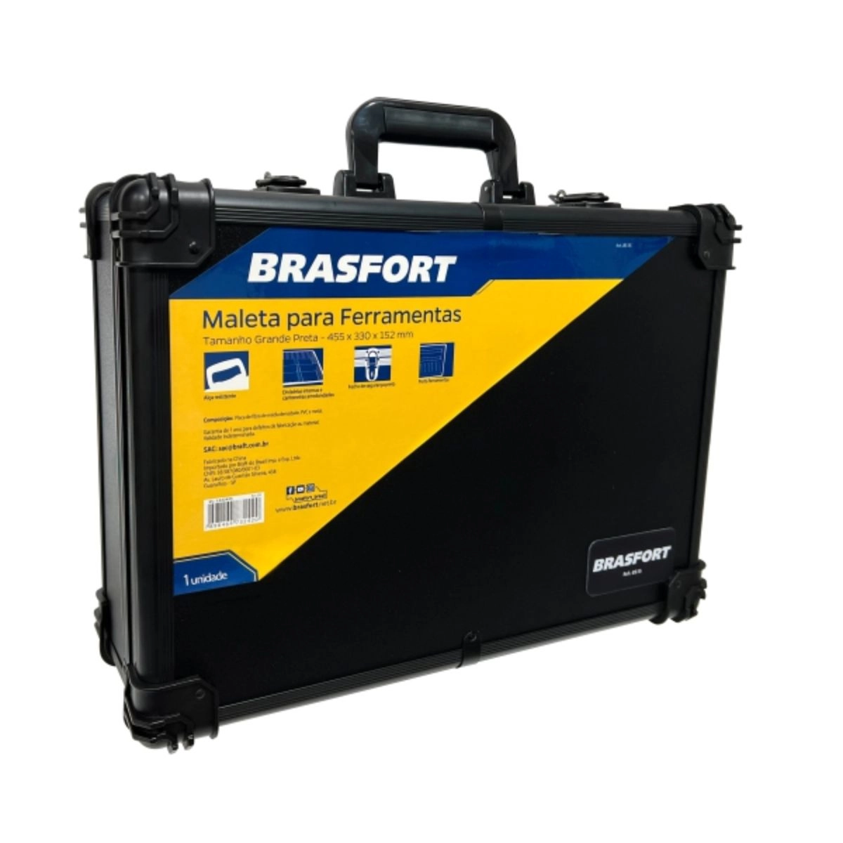 MALETA P/FERRAMENTAS GDE PRE 455X330X152 BRASFORT