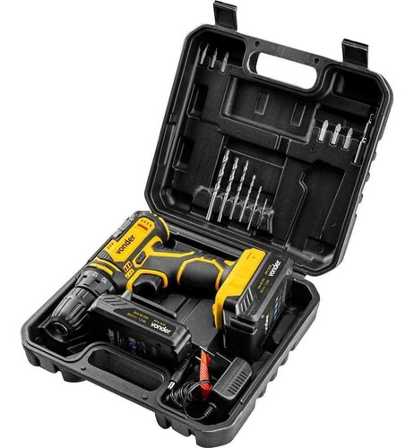 Parafusadeira/furadeira a bateria 20V carregador bivolt automático PFV020 VONDER Parafusadeira/furadeira a bateria 20V carregador bivolt automático PFV020 VONDER