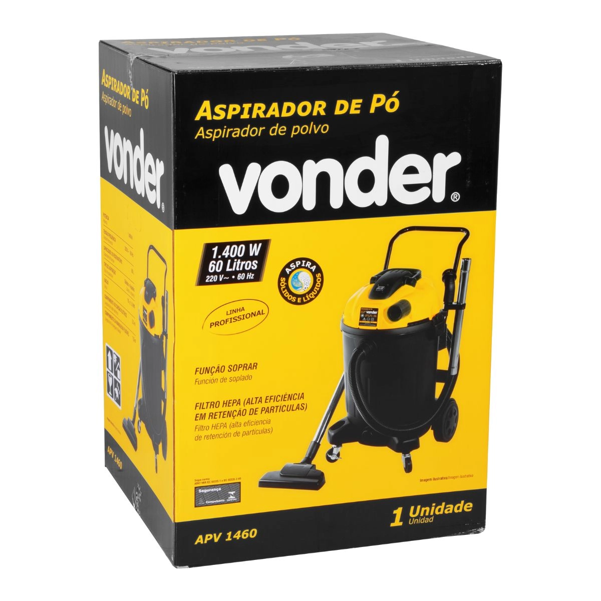 Aspirador de pó APV1460 220V VONDER Aspirador de pó APV1460 220V VONDER