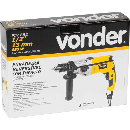 Furadeira Impacto 1/2" Vonder FIV852 Furadeira Impacto 1/2" Vonder FIV852