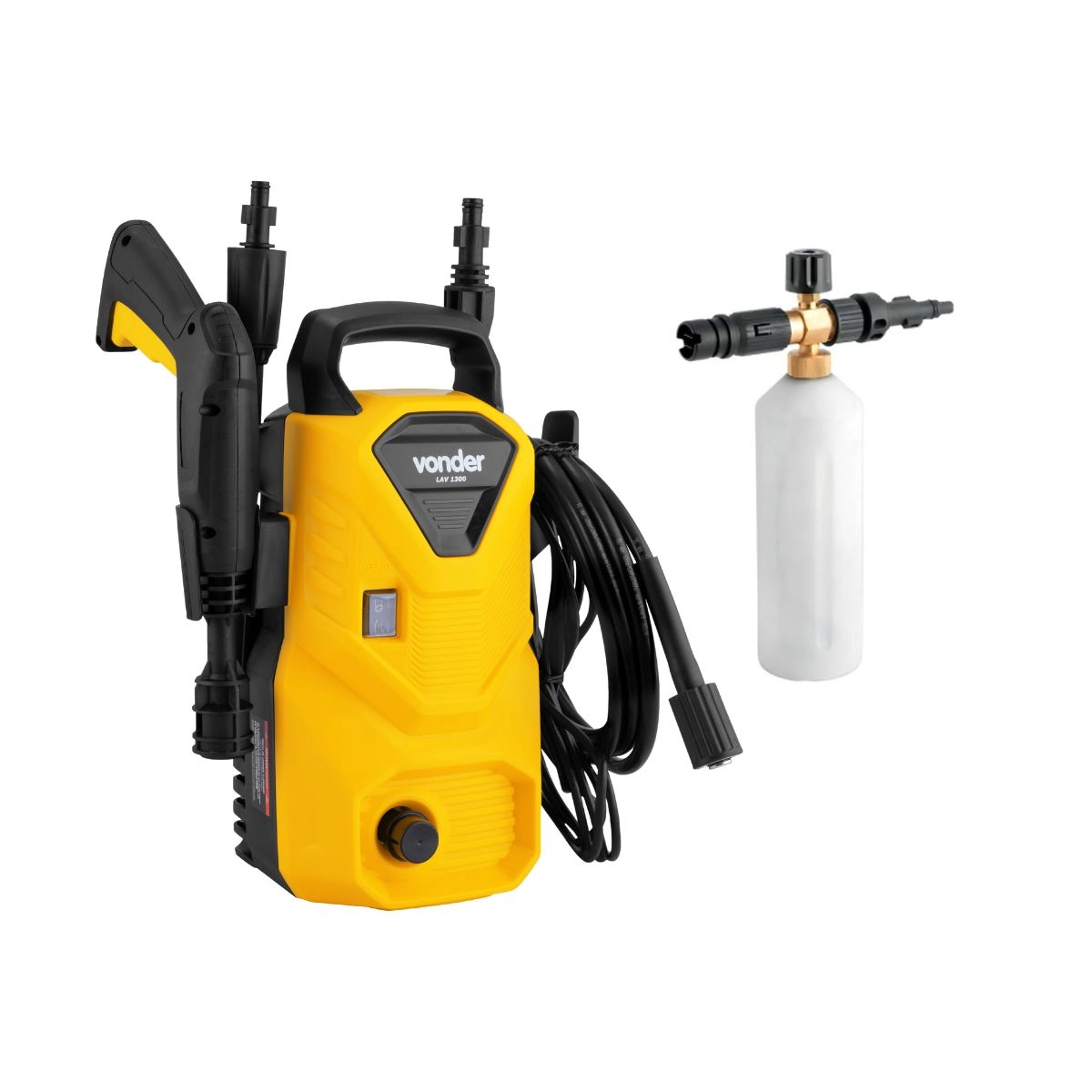 Lavadora de alta pressão LAV1300 110V+ Snowfoam 750ml VONDER