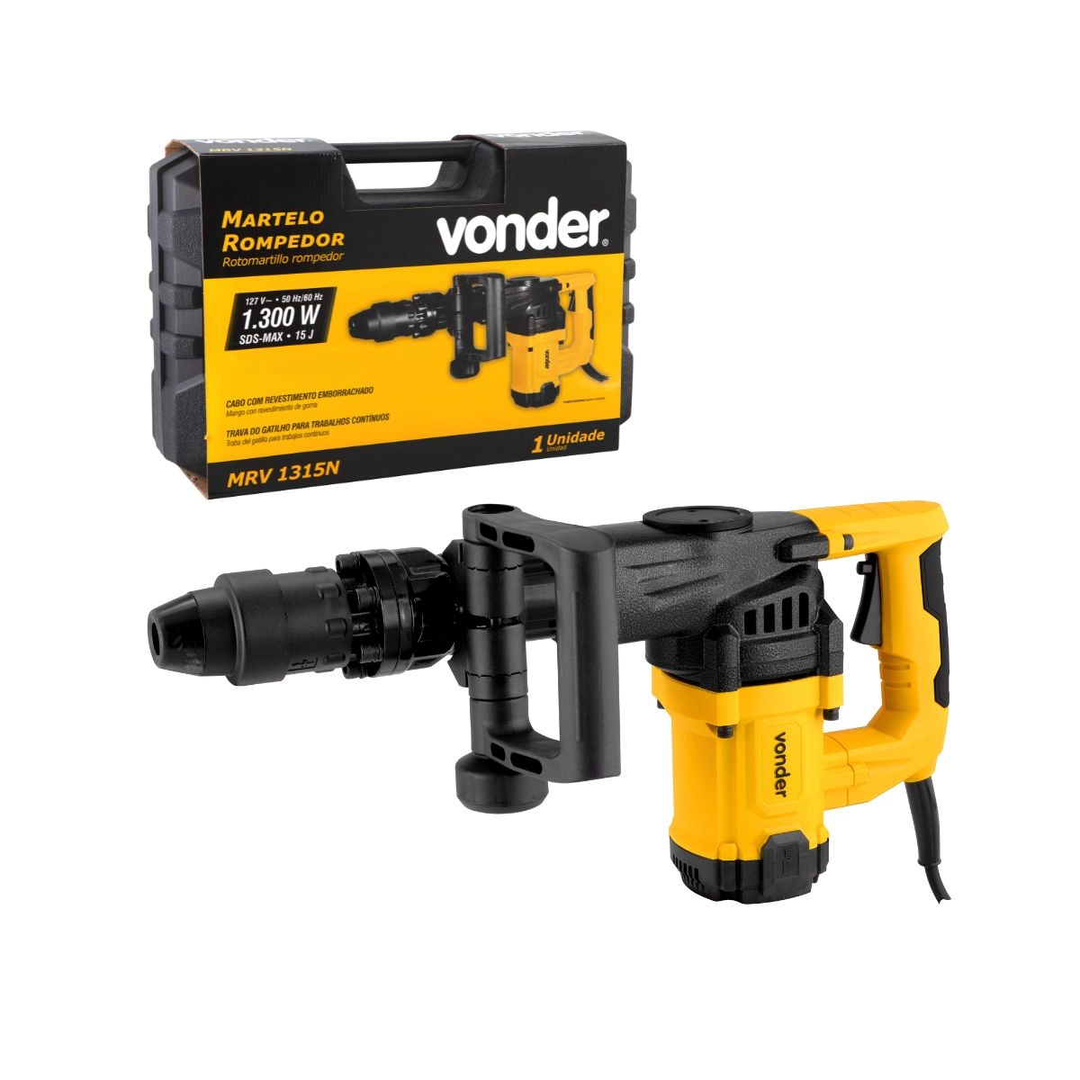 Martelo Rompedor MRV1315N 15J 1300w 110V Vonder 