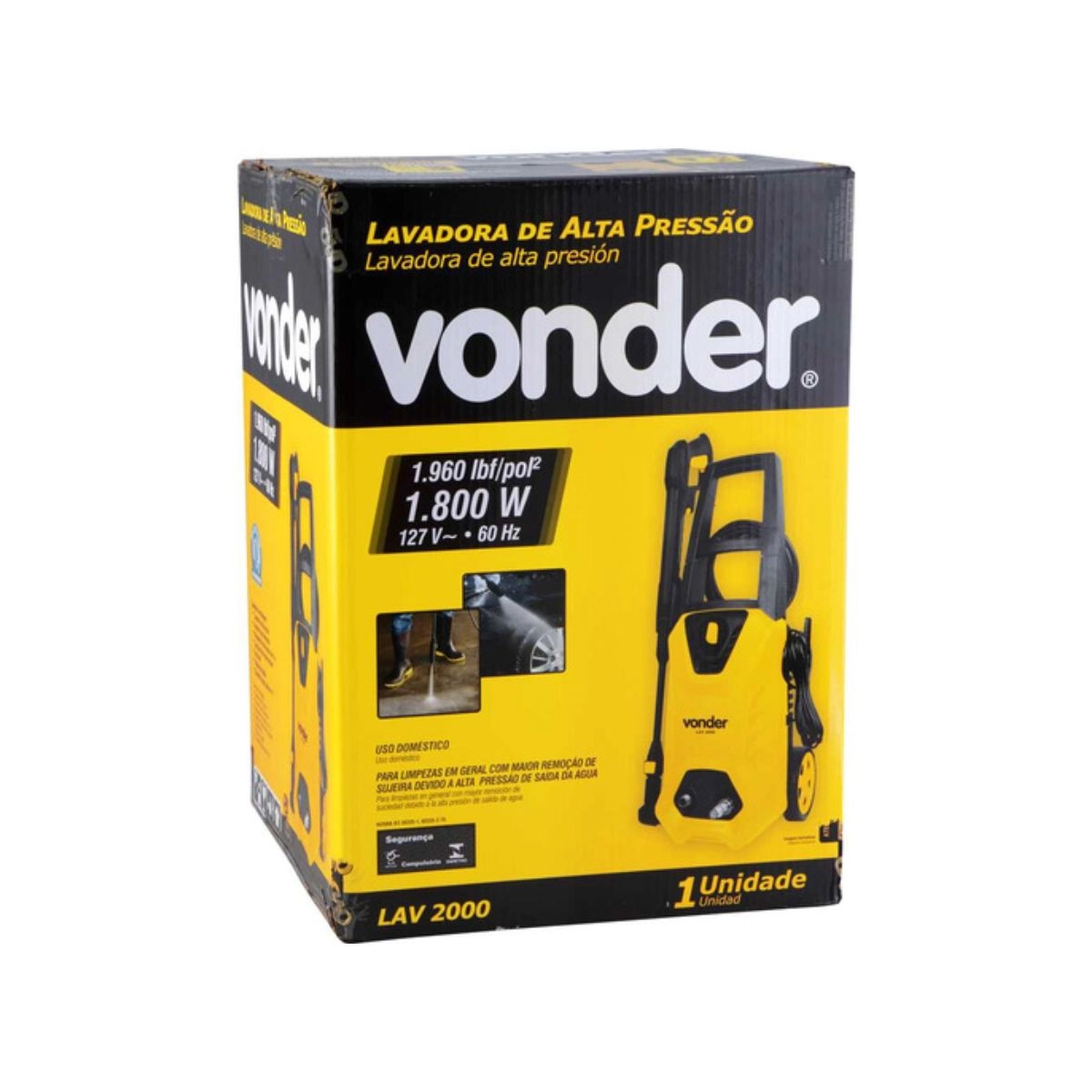 Lavadora de alta pressão LAV2000 110V+ Snowfoam 750ml VONDER