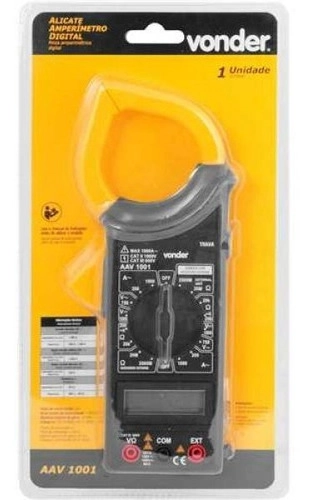 Alicate amperímetro digital AAV1001 VONDER Alicate amperímetro digital AAV1001 VONDER