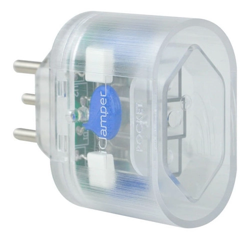 Dispositivo de Proteção Contra Surtos Elétricos (DPS) iClamper Pocket 10A 3 Pinos Transparente Dispositivo de Proteção Contra Surtos Elétricos (DPS) iClamper Pocket 10A 3 Pinos Transparente