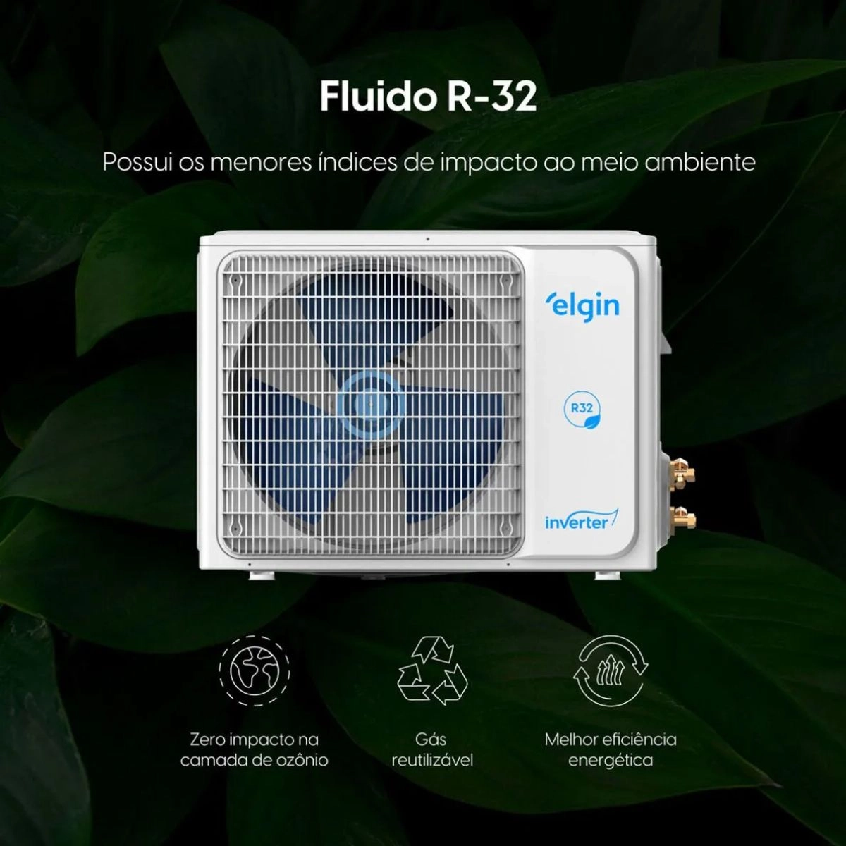 Ar Condicionado Split High Wall Eco Inverter II 30000 BTUs Quente e Frio WiFI ELGIN 220V