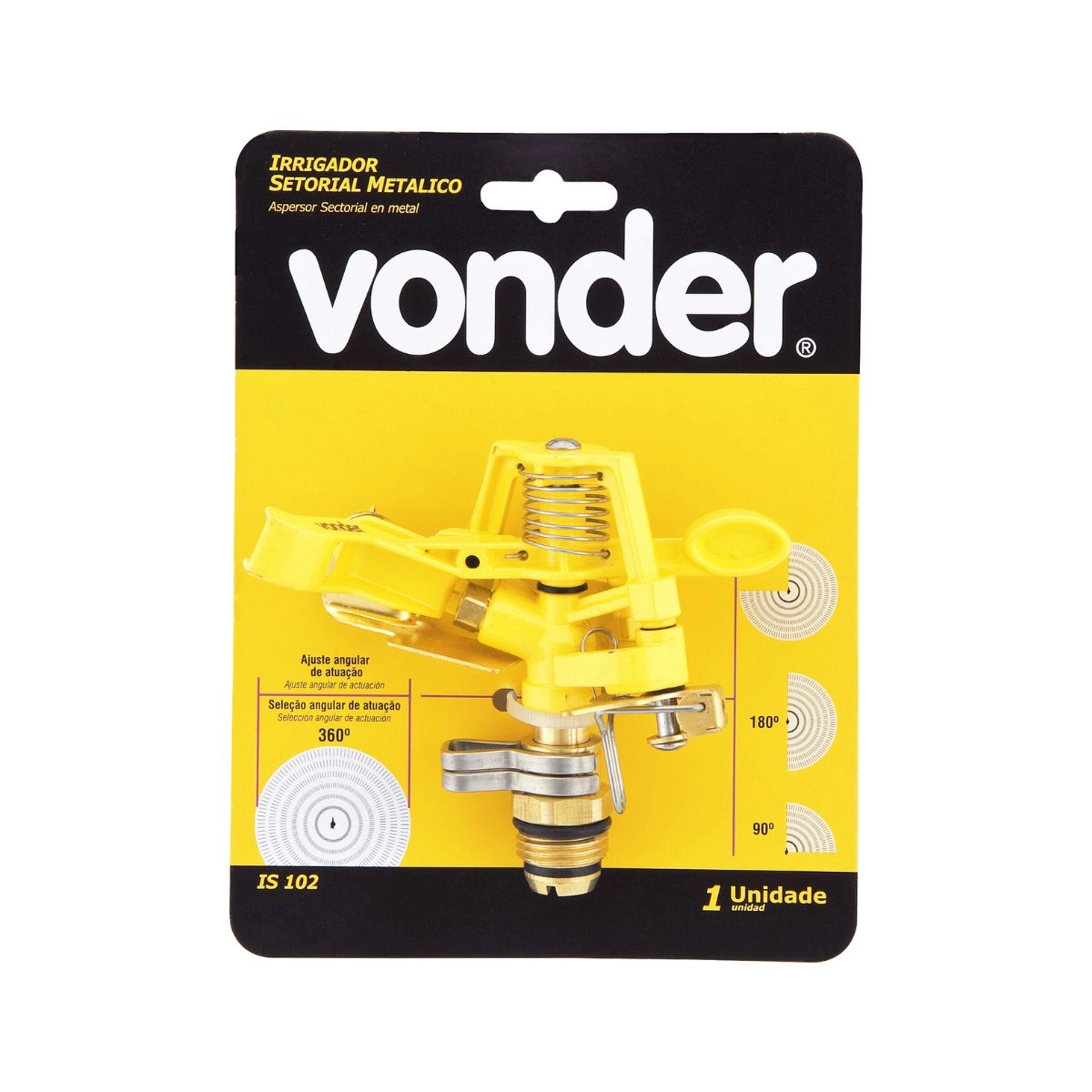 Irrigador setorial metálico IS102 VONDER Irrigador setorial metálico IS102 VONDER