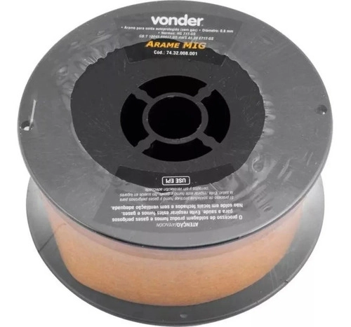 Kit 3 Arame para Solda MIG 0,8mm Rolo 1kg - Vonder Kit 3 Arame para Solda MIG 0,8mm Rolo 1kg - Vonder