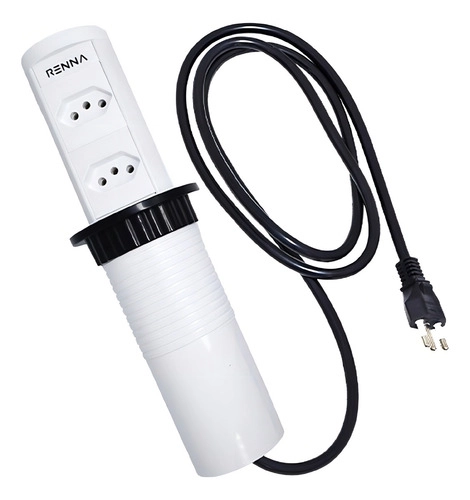 Torre com 2 Tomadas Automática p/ Bancada Renna Torre com 2 Tomadas Automática p/ Bancada Renna