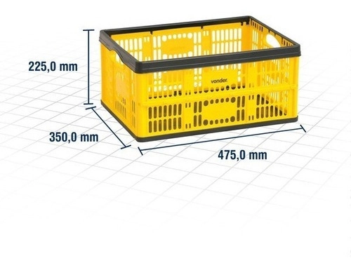 Caixa plástica desmontável CDV0475 VONDER 