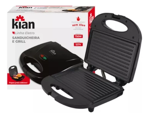 Sanduicheira e Grill Kian PRETO Sanduicheira e Grill Kian PRETO