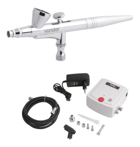 Aerógrafo com Mini Compressor Vonder