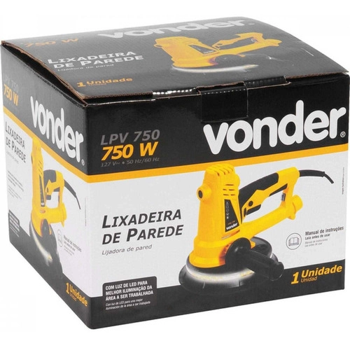 Lixadeira de Parede LPV750 C/Led Vonder