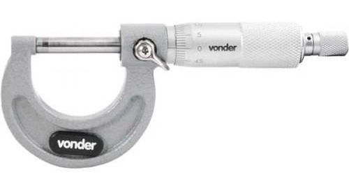Micrômetro externo 0 mm a 25 mm graduação 0,01 mm MC025 VONDER