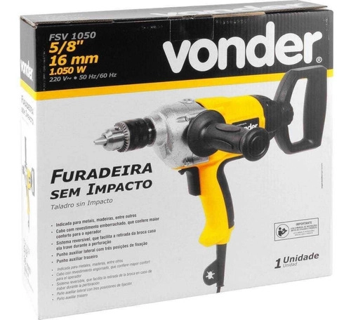 Furadeira Sem Impacto 5/8" Vonder FSV1050 220v Furadeira Sem Impacto 5/8" Vonder FSV1050 220v