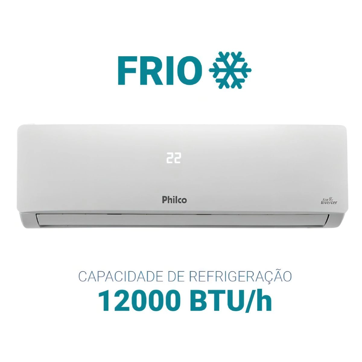 Ar Condicionado Split Hi Wall Inverter 12000 BTUs PAC12FB Frio Philco 220V