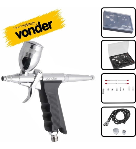 Aerógrafo com acessórios 16 peças VONDER Aerógrafo com acessórios 16 peças VONDER