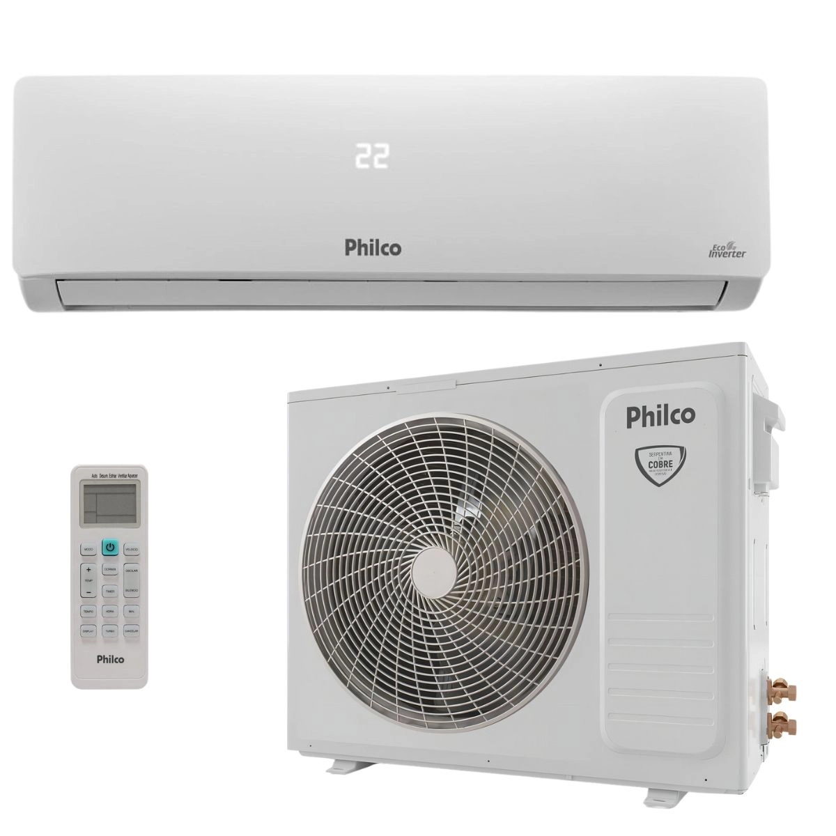 Ar Condicionado Split Hi Wall Inverter 12000 BTUs PAC12FB Frio Philco 220V