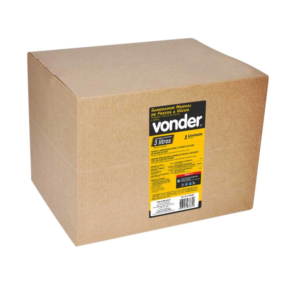 Sangrador manual de freios a vácuo 3 litros VONDER