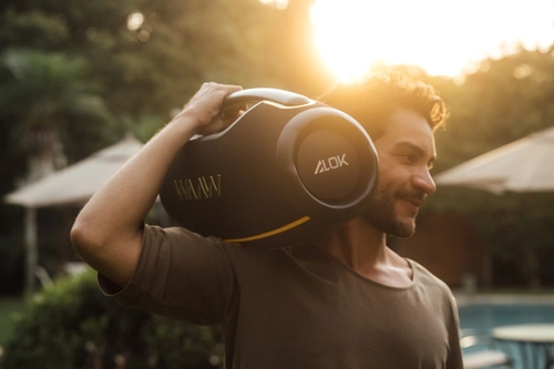 Caixa Som Alto Falante Bluetooth By Alok Hyperboom1000 Waaw