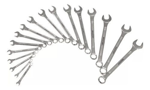 Chave Combinada 6mm a 22mm C/17Pçs BRASFORT
