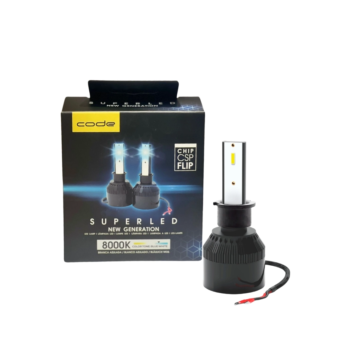 Lâmpadas Automotivas 2un LED 12V 8000K Code by Tech one