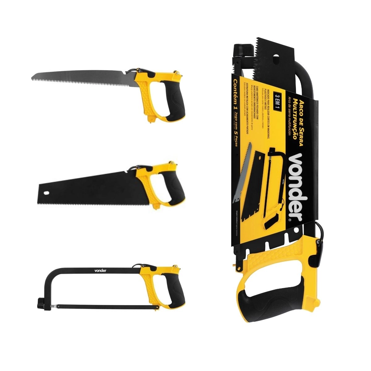 Arco de serra multifunção 3 em 1 VONDER