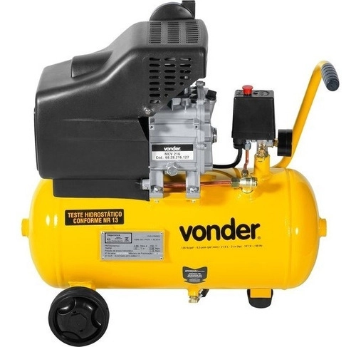 Motocompressor de ar 8,0 pcm 21,6 litros 220V MCV216 VONDER Motocompressor de ar 8,0 pcm 21,6 litros 220V MCV216 VONDER