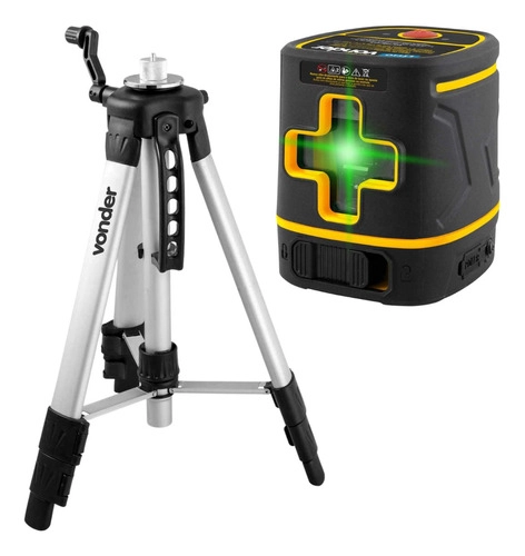 Kit Vonder - Nível Laser Recarregável 20 Metros NLR020 + Tripé