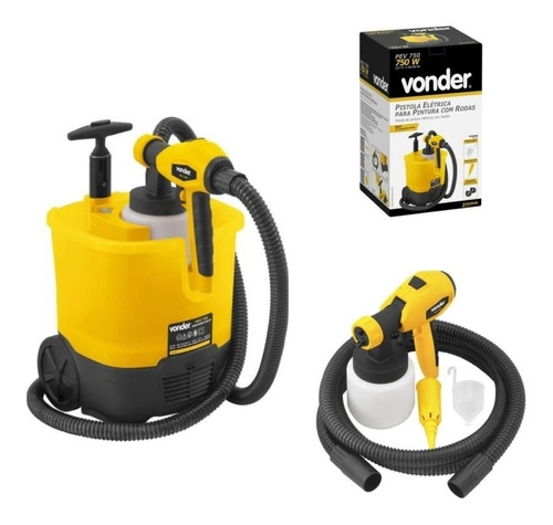 Pistola Pintura Elétrica Com Rodas PEV750 Vonder 220v