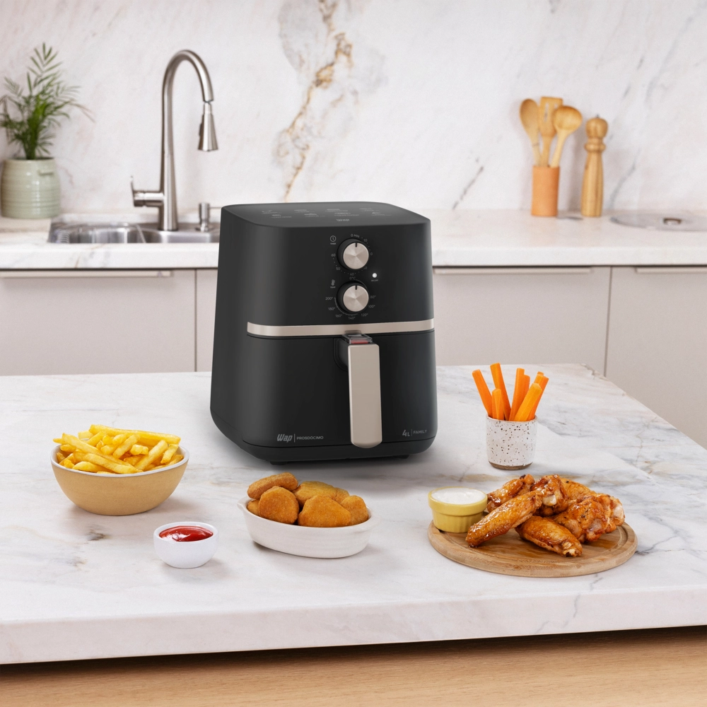 Fritadeira Elétrica Air Fryer FAMILY 4 Litros WAP Fritadeira Elétrica Air Fryer FAMILY 4 Litros WAP