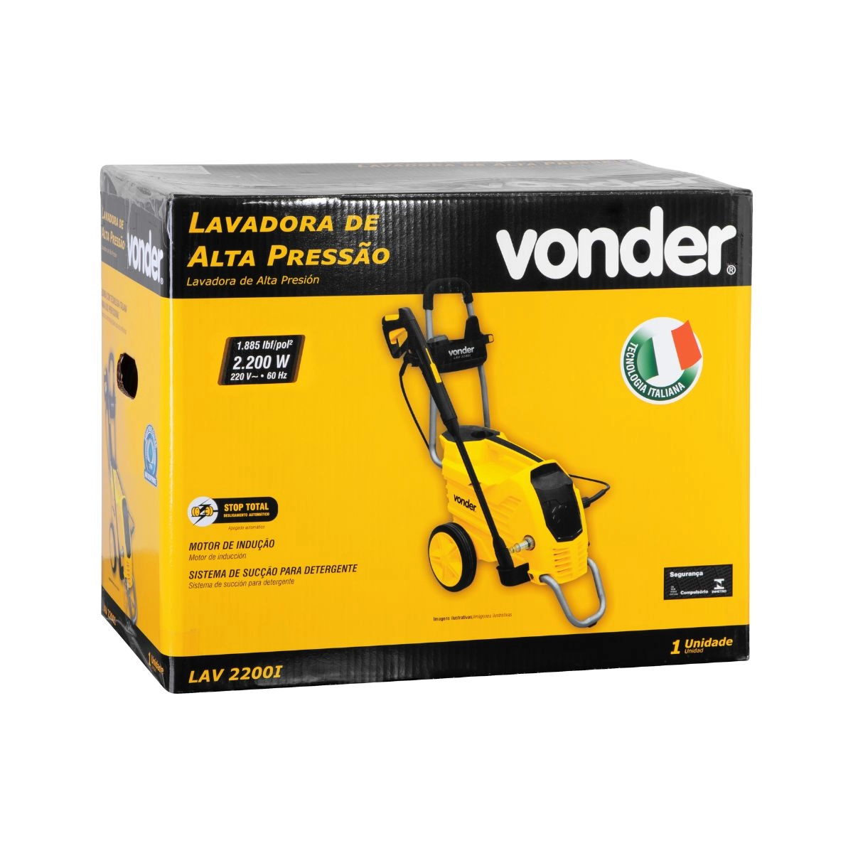 Lavadora de alta pressão LAV2200I220V+ Snowfoam 750ml VONDER Lavadora de alta pressão LAV2200I220V+ Snowfoam 750ml VONDER