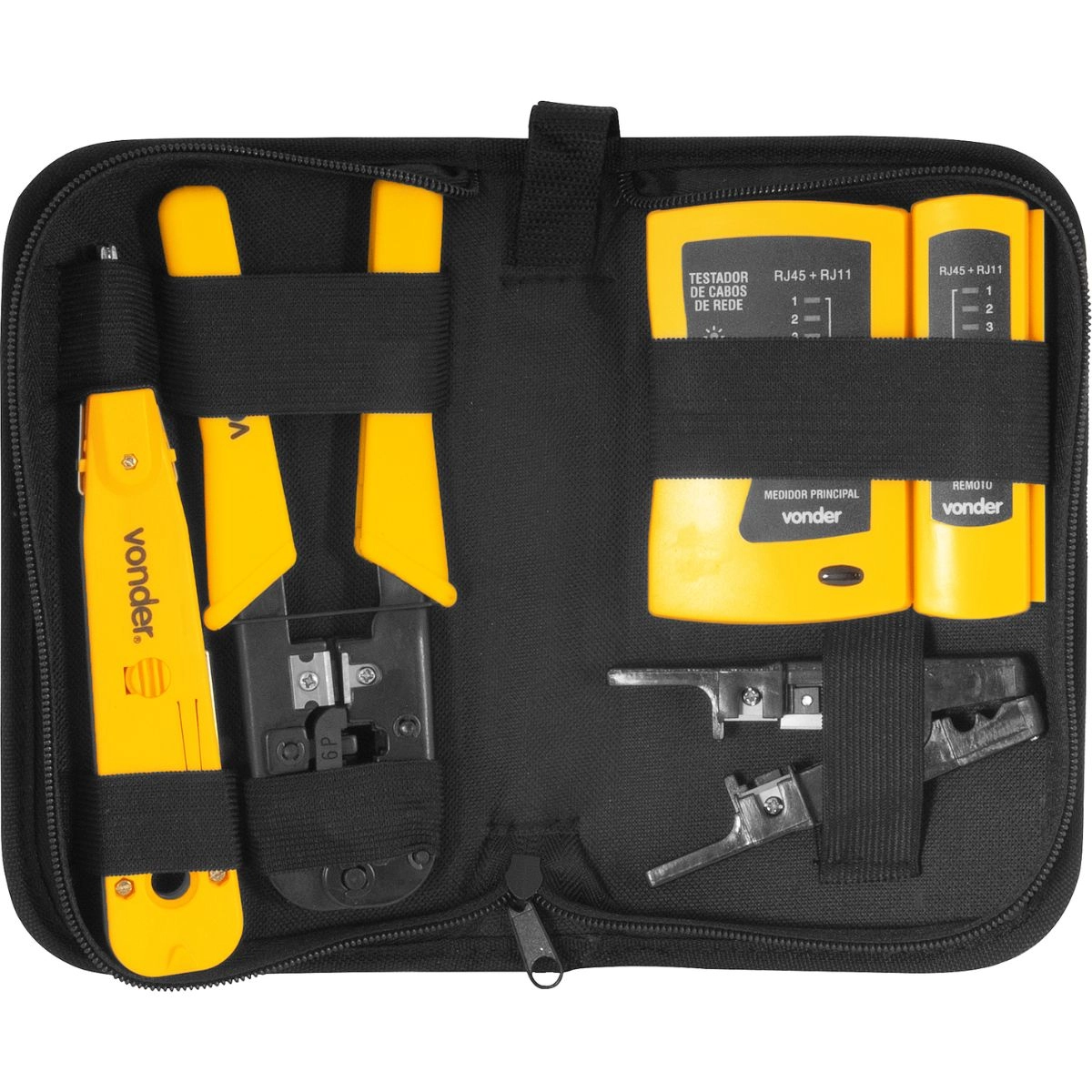 50 Testador de cabos de rede RJ11, RJ12, RJ45  Vonder 50 Testador de cabos de rede RJ11, RJ12, RJ45  Vonder