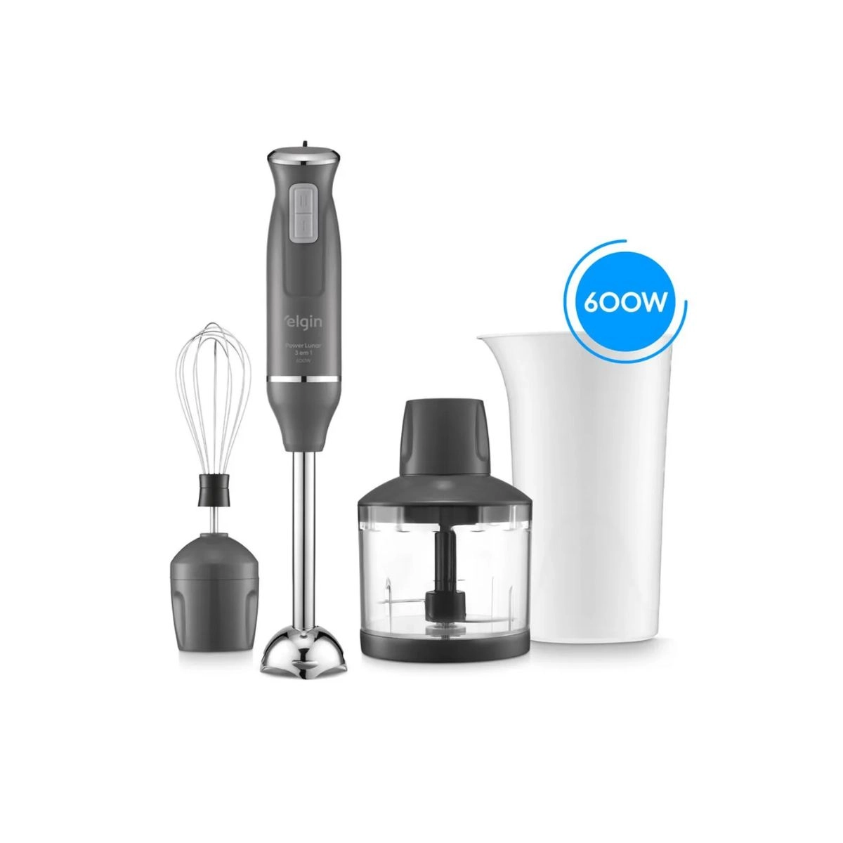 Kit Mixer e Chaleira Elétrica 1,8L Cinza 220V Elgin