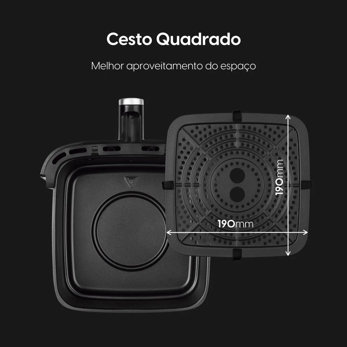 Fritadeira Air Fryer Pratica Fry 3,7L 1400W ELGIN Fritadeira Air Fryer Pratica Fry 3,7L 1400W ELGIN