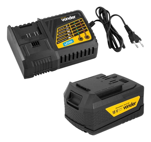 Kit Vonder - 01 Baterias 18v 4.0A IBV1804 + 01 Carregador Rápido 18V ICBV1806