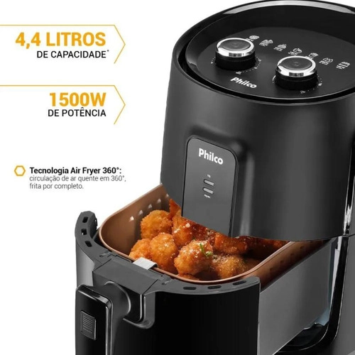 Fritadeira Air Fryer Philco PFR15PG Gourmet Black Fritadeira Air Fryer Philco PFR15PG Gourmet Black
