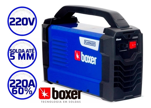 Maquina Inversor Solda Boxer FLAMA221 Sem Máscara - 220v