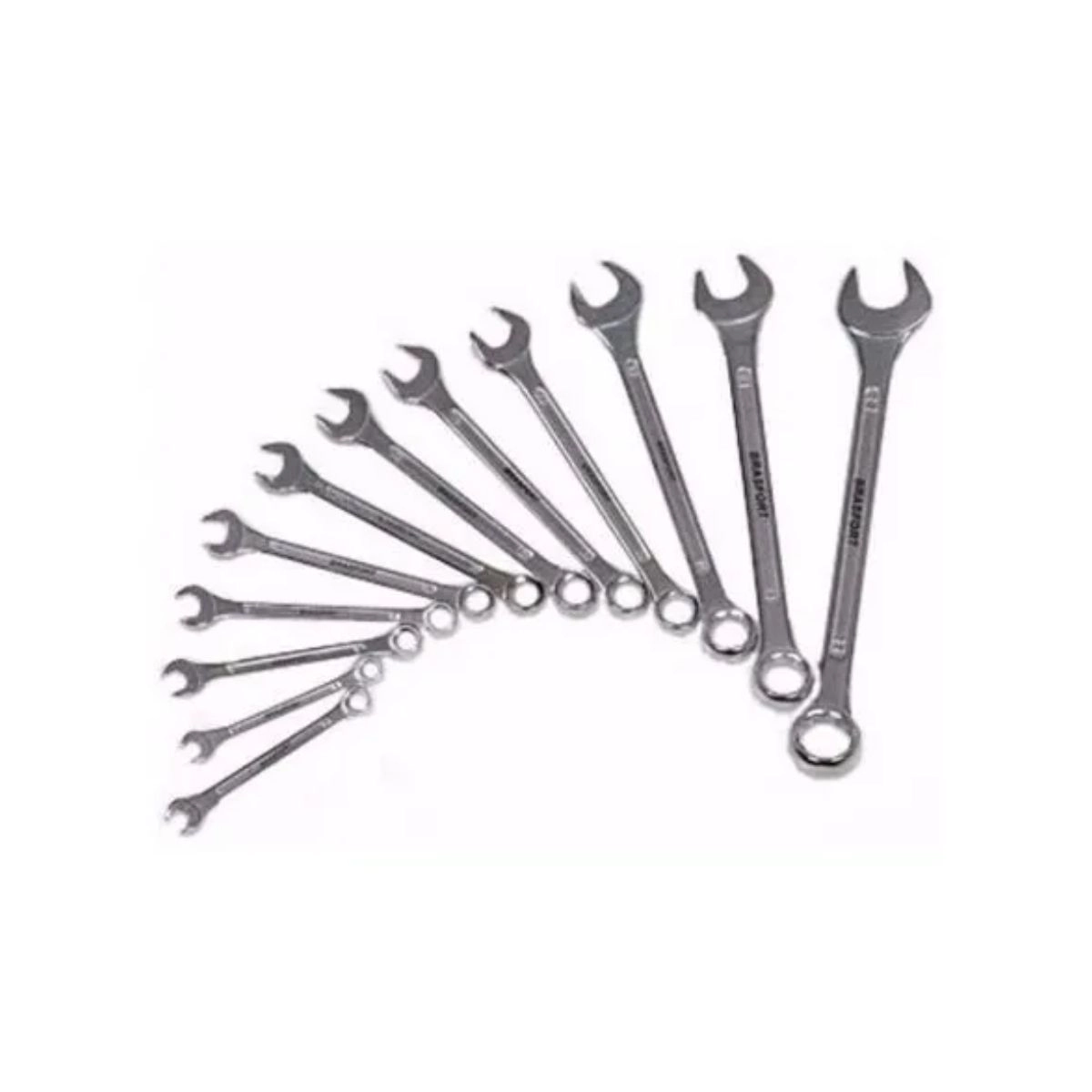 Chave Combinada 6 a 22mm com 12pçs Cor Prateado Brasfort Chave Combinada 6 a 22mm com 12pçs Cor Prateado Brasfort