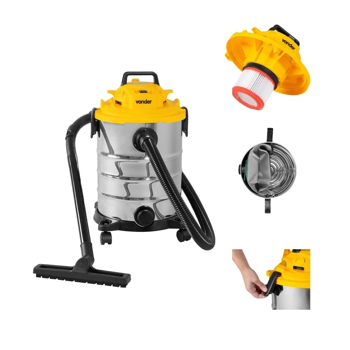 Aspirador de Pó e Líquidos 1200W APV1230 VONDER Aspirador de Pó e Líquidos 1200W APV1230 VONDER