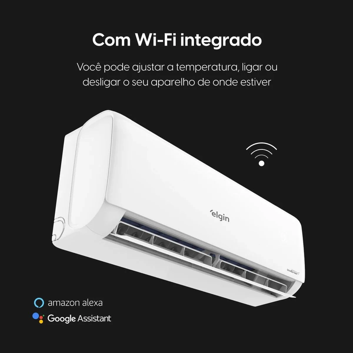 Ar Condicionado Split High Wall Eco Inverter II 24000 BTUs Frio WiFI ELGIN 220V Ar Condicionado Split High Wall Eco Inverter II 24000 BTUs Frio WiFI ELGIN 220V