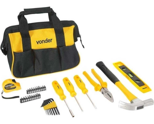 Jogo de Ferramentas Vonder 36 Peças com Bolsa