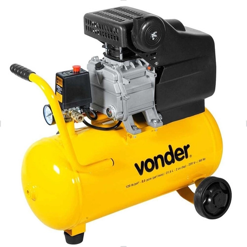 Motocompressor de ar 8,0 pcm 21,6 litros 220V MCV216 VONDER Motocompressor de ar 8,0 pcm 21,6 litros 220V MCV216 VONDER