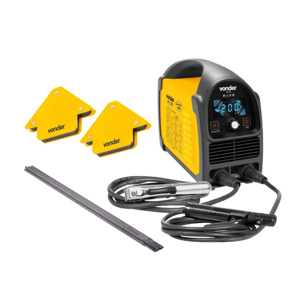 Maquina Solda RIV228 Bivolt + 2 Esquadros+ 1 Eletrodo VONDER