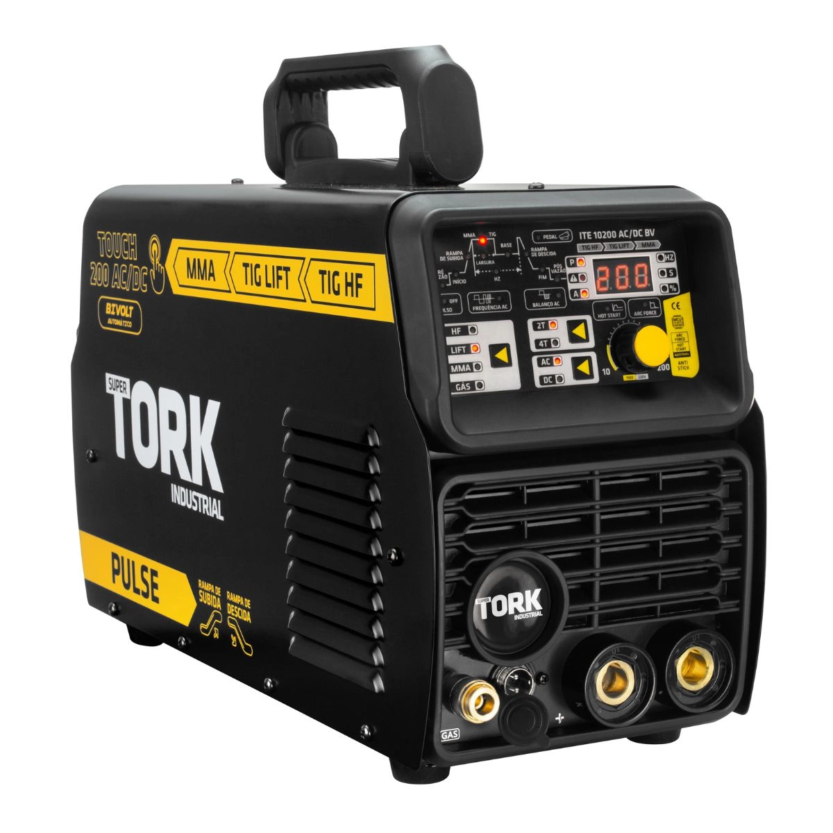 Maquina de Solda TORK Touch 200 AC/DC MMA TIGHF TIGLIFT BV