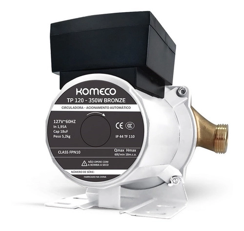 Bomba Circuladora Tp120 G1 350w Komeco