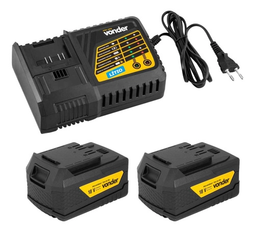 Kit Vonder - 02 Baterias 18v 4.0A IBV1804 + 01 Carregador Rápido 18V ICBV1806