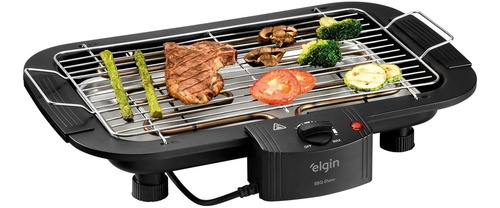 Churrasqueira Elétrica Preta BBQ SHOW CHU 2000W ELGIN 220V 