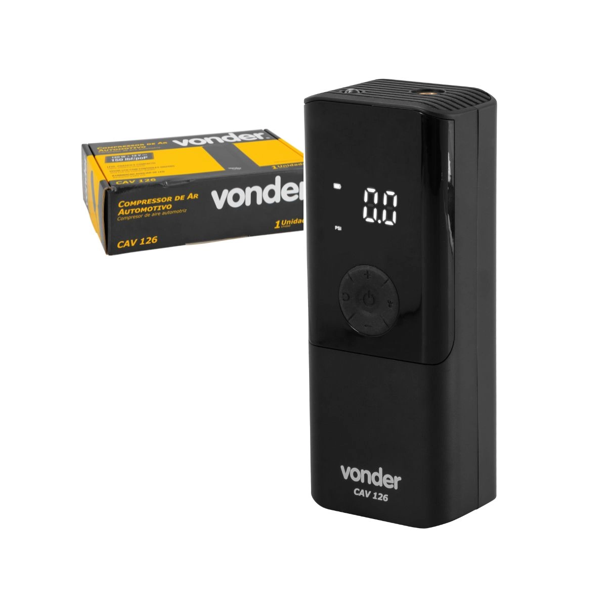 Compressor de ar Automotivo Portátil 12V CAV126 VONDER 