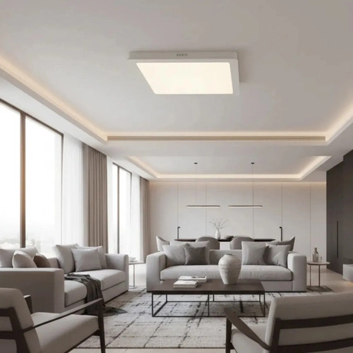 Kit 5 Painel Plafon Quadrado 28x28 Sobrepor Branco 24w Luz Neutra Blumenau Iluminação